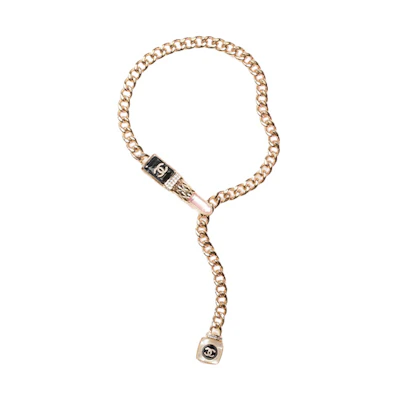 (Women) CHANEL Fashion Trend Gold Metal Necklace for Women. AB7680-B07448-NG611