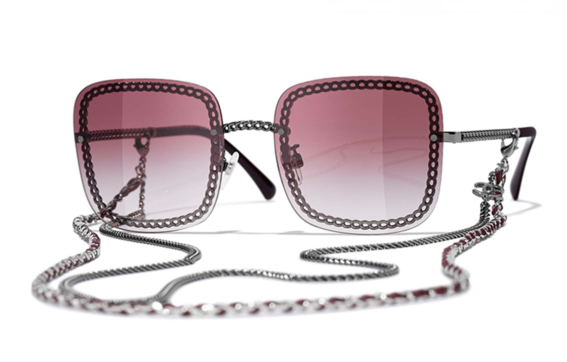 (Women) CHANEL Fashion Trend Square Sunglasses for Women CH4244-C108/3M