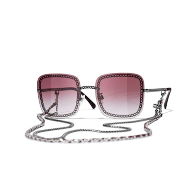 (Women) CHANEL Fashion Trend Square Sunglasses for Women CH4244-C108/3M