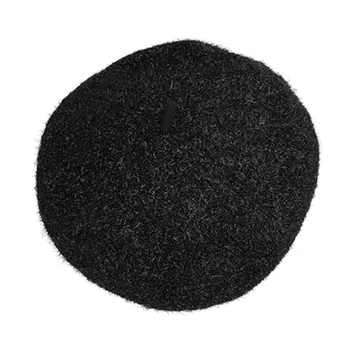 (Women) CHANEL Fashionable Versatile Beret Black Hat AA7848-B06574-94305