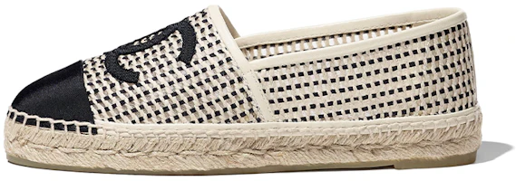 (Women) Chanel Fisherman Flat 'Beige Mesh Satin' G37302-Y55182-K2715 (Women) Chanel Fisherman Flat 'Beige Mesh Satin' G37302-Y55182-K2715
