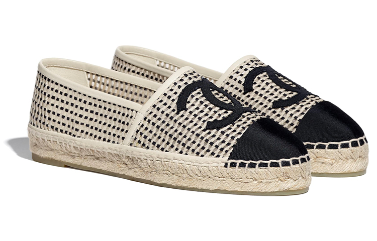 (W) Chanel Fisherman Flat 'Beige Mesh Satin' 圖 2