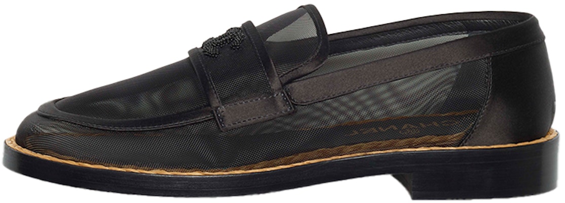 (W) 香奈儿平底鞋 '黑色网眼丝缎' G38939-X56461-94305 Buy (W) 香奈儿平底鞋 '黑色网眼丝缎' G38939-X56461-94305