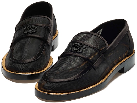 (W) (女性用) シャネル フラット 'ブラックメッシュシルクサテン' G38939-X56461-94305 G38939-X56461-94305 Lookbook (W) (女性用) シャネル フラット 'ブラックメッシュシルクサテン' G38939-X56461-94305 G38939-X56461-94305