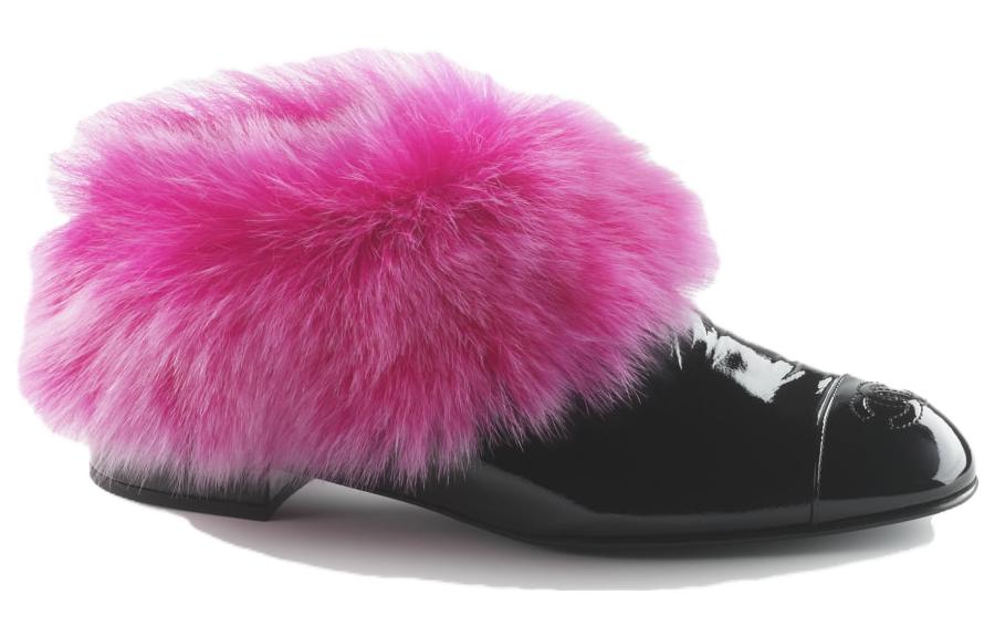 (W) Chanel Flat 'Black Pink' 圖 2