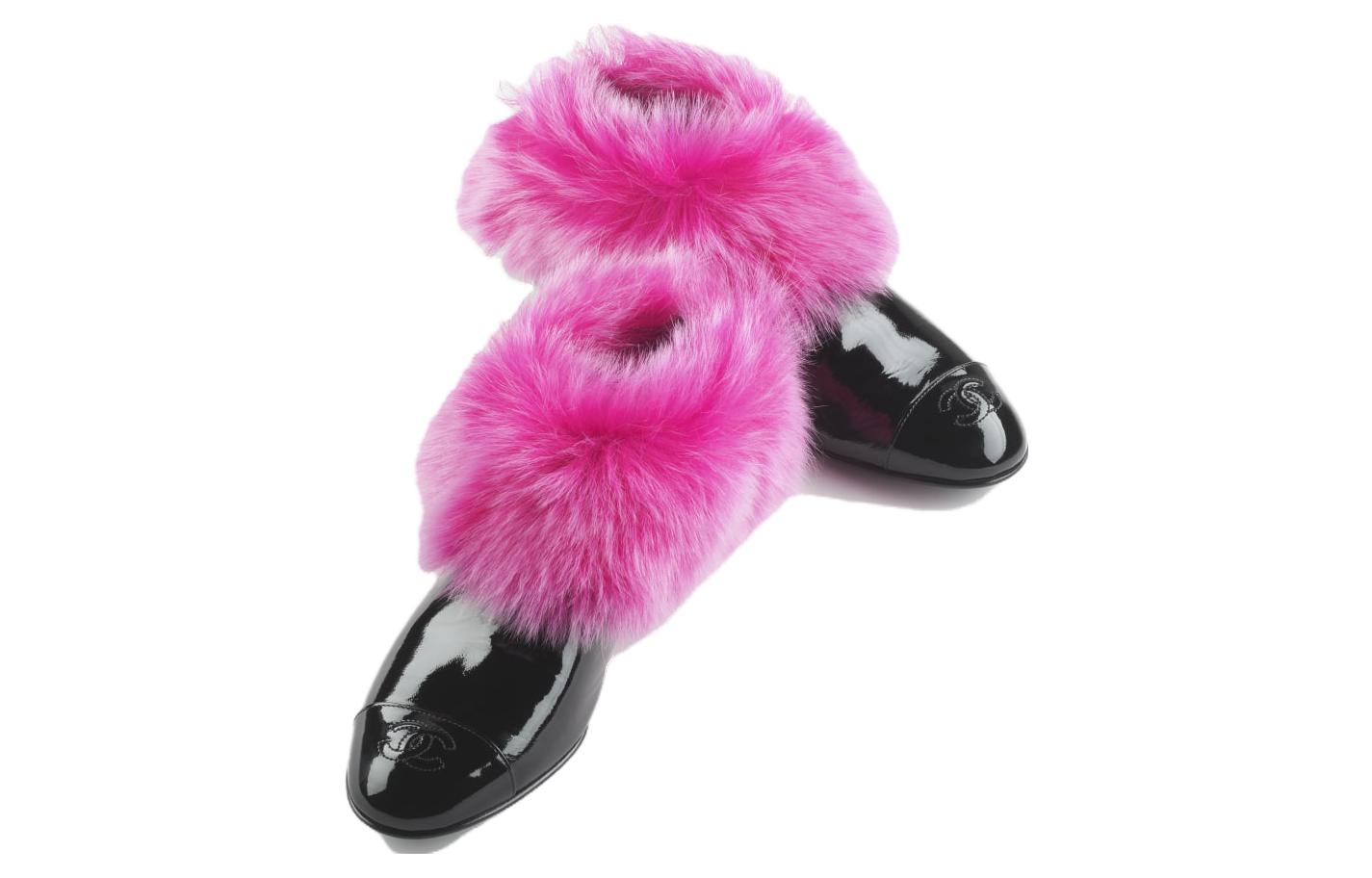 (W) Chanel Flat 'Black Pink' 圖 3