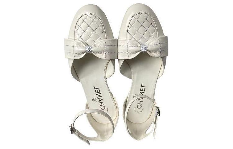 Shop (W) Chanel Flat Bowtie 'Putih' G38872-X01000-0N118