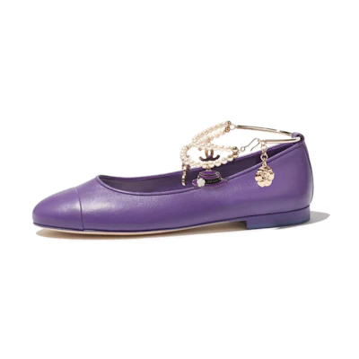 (W) Chanel Flat CMFT Sneakers 'Versatile Casual Purple'