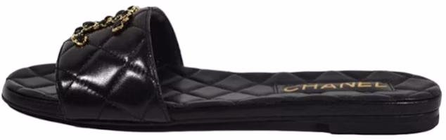 (Women) Chanel Flat Fashion Slides 'Logo Black' G39954-X56940-94305 (Women) Chanel Flat Fashion Slides 'Logo Black' G39954-X56940-94305