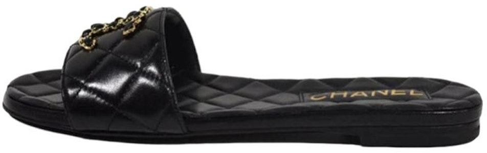 (W) Chanel Sandalias Planas de Moda 'Logo Negro' G39954-X56940-94305 Buy (W) Chanel Sandalias Planas de Moda 'Logo Negro' G39954-X56940-94305