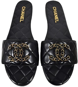(W) Chanel Sandalias Planas de Moda 'Logo Negro' G39954-X56940-94305 Purchase (W) Chanel Sandalias Planas de Moda 'Logo Negro' G39954-X56940-94305