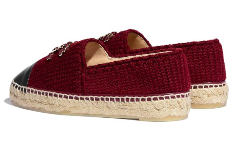 (W) Chanel Flat Fisherman 'Burgundy' 圖 4
