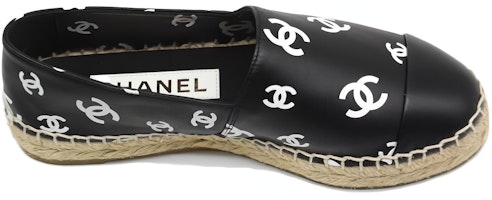 CHANEL 香奈兒 印花小羊皮平底鞋 女款 黑色 Lookbook CHANEL 香奈兒 印花小羊皮平底鞋 女款 黑色