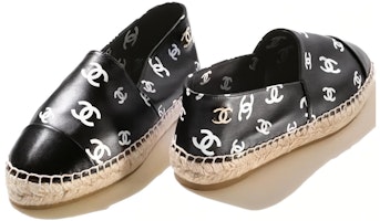 CHANEL 香奈兒 印花小羊皮平底鞋 女款 黑色 Purchase CHANEL 香奈兒 印花小羊皮平底鞋 女款 黑色