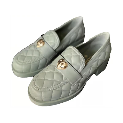 (W) Chanel Flat Loafer 'Blue Fashion'
