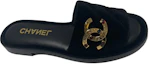 Order (W) Chanel Sandalia Negra Abierta Transpirable de Moda. G38794-X56516-94305
