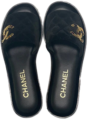 (W) Chanel Sandalia Negra Abierta Transpirable de Moda. G38794-X56516-94305 Lookbook (W) Chanel Sandalia Negra Abierta Transpirable de Moda. G38794-X56516-94305
