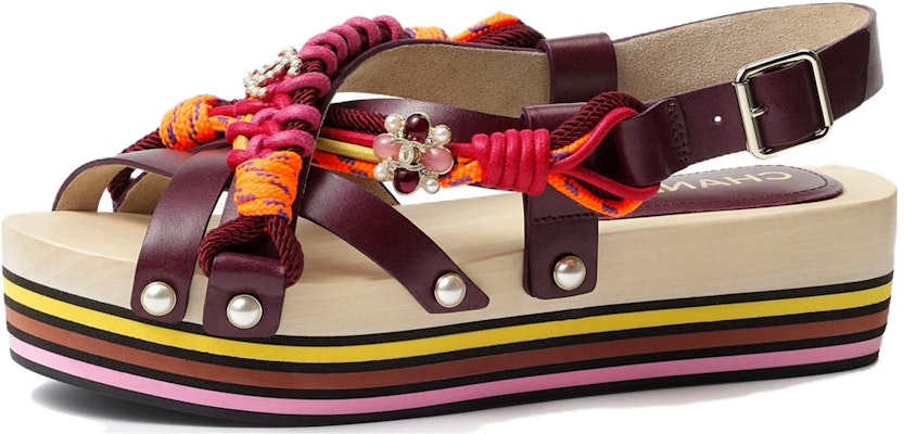 (W) Sandal Slipper Terbuka Chanel Merah G45170-B14097-NR144 Buy (W) Sandal Slipper Terbuka Chanel Merah G45170-B14097-NR144