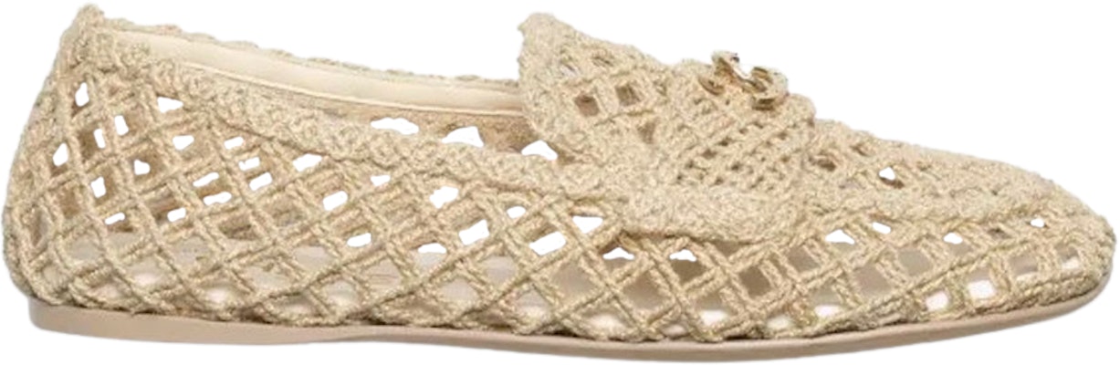 (W) Chanel Platte Schoenen ''Beige Knit'' G38832-X56466-0N061 Buy (W) Chanel Platte Schoenen ''Beige Knit'' G38832-X56466-0N061