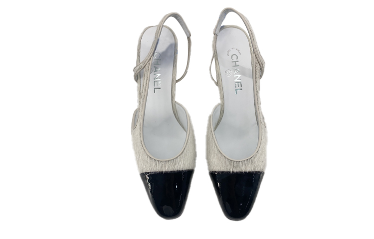 (W) Chanel Flat Shoes 'Black White' 圖 2