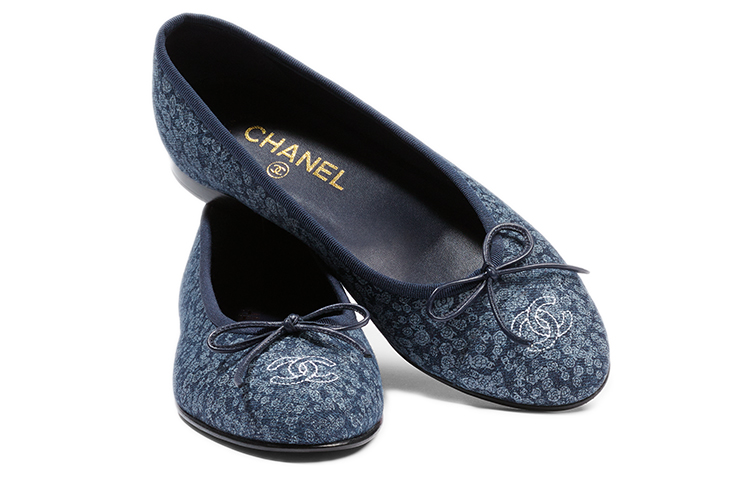 (W) Chanel Flat Sneaker 'Blue Print' 圖 3