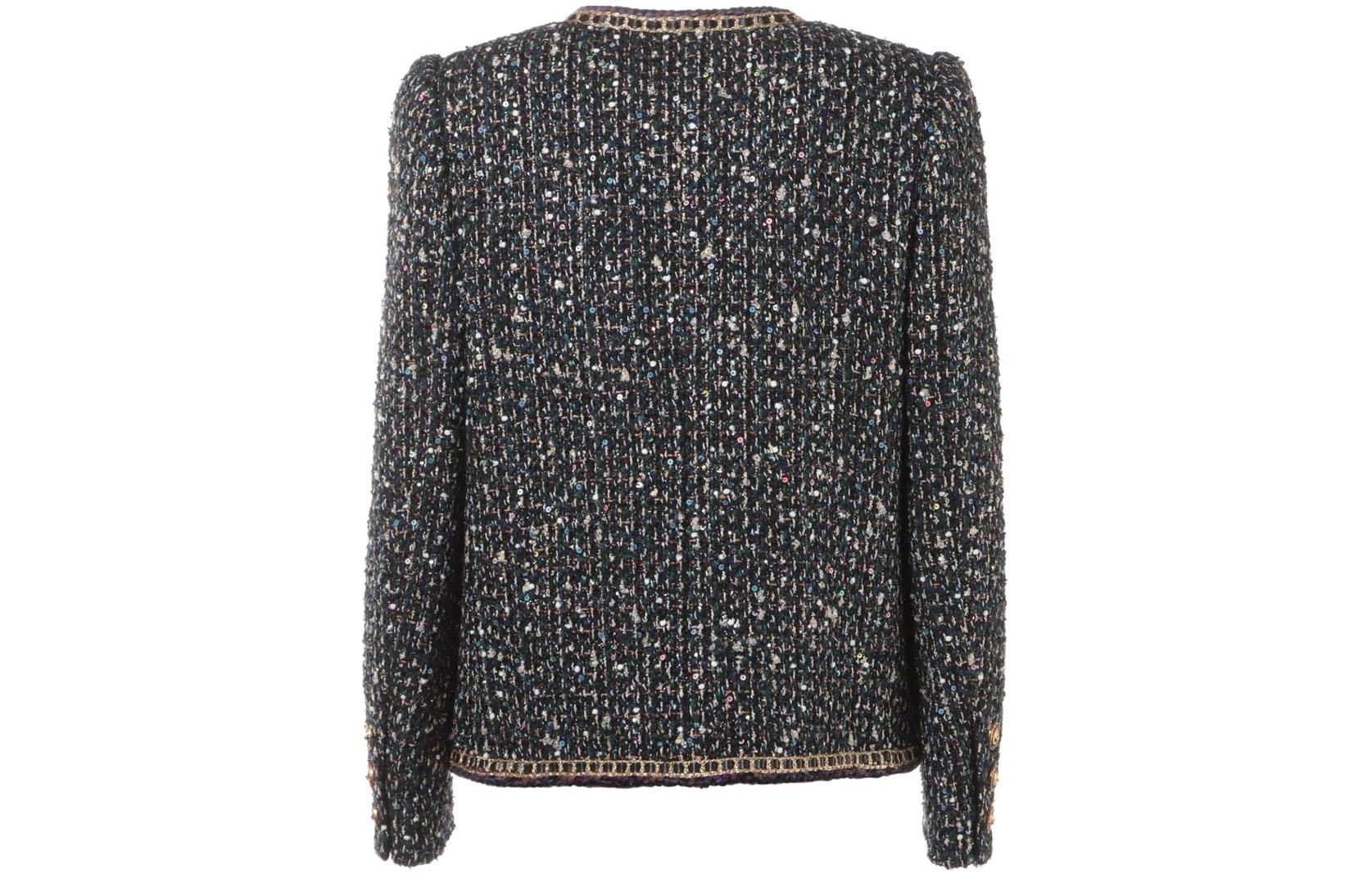 Lookbook (W) CHAQUETA CHANEL FW21 LOGO LENTEJUELAS TWEED AZUL MARINO P71092-V62285-NC655