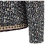 Sizing (Women) CHANEL FW21 Logo Sequin Tweed Jacket Navy Blue P71092-V62285-NC655