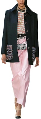 (Women) CHANEL FW22 Single-Breasted Solid Color Coat - Navy Blue. P73195-V64674-AX360 Buy (Women) CHANEL FW22 Single-Breasted Solid Color Coat - Navy Blue. P73195-V64674-AX360