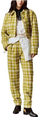 (Women) CHANEL FW22 Yellow Plaid Cropped Jacket Coat. P73354-V64856-NJ544 Lookbook (Women) CHANEL FW22 Yellow Plaid Cropped Jacket Coat. P73354-V64856-NJ544