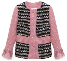 (Women) CHANEL FW22 Pink Tweed Jacket Handmade Collection P73116-V64569-NI759 (Women) CHANEL FW22 Pink Tweed Jacket Handmade Collection P73116-V64569-NI759