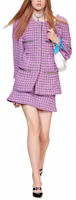 Order (W) CHANEL 2022秋冬紫色格紋針織扣式外套 - 秋季潮流 P72569-V64324-NH798