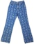 Order (Women) CHANEL FW23 23B Printed Mid-Rise Flared Denim Jeans Women Light Blue P74545-V67154-NQ358