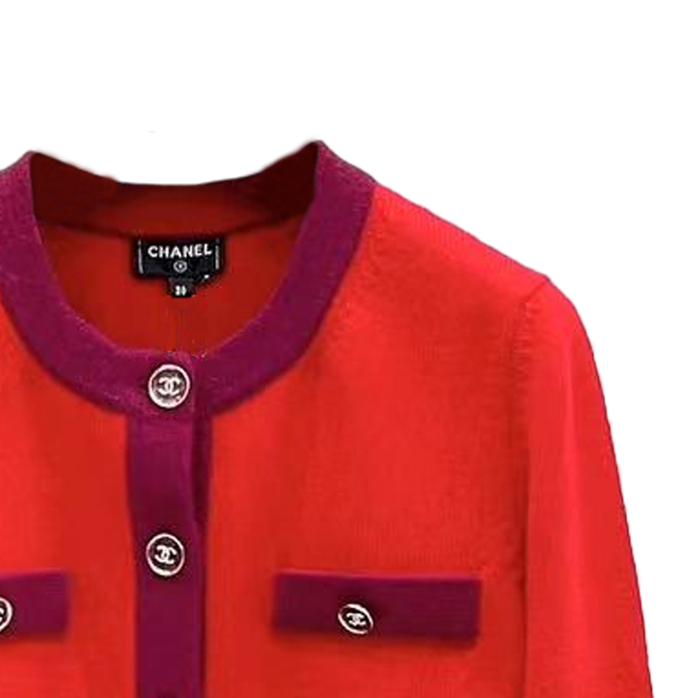 Cheap (W) CHANEL FW23 單排扣圓領長袖針織毛衣. P75655-K10866-NQ564