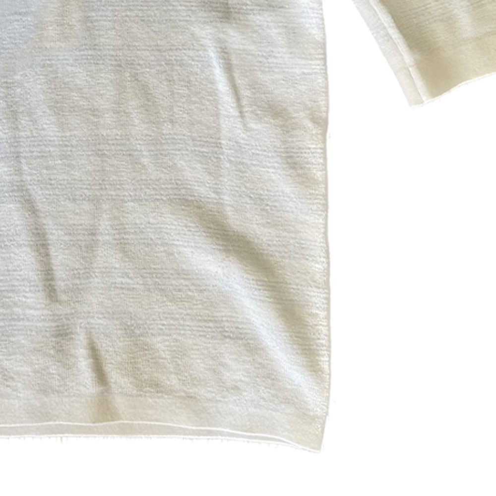 Details for (W) CHANEL FW23 白色圓領直筒短袖T恤。 P75749-K10857-NQ678