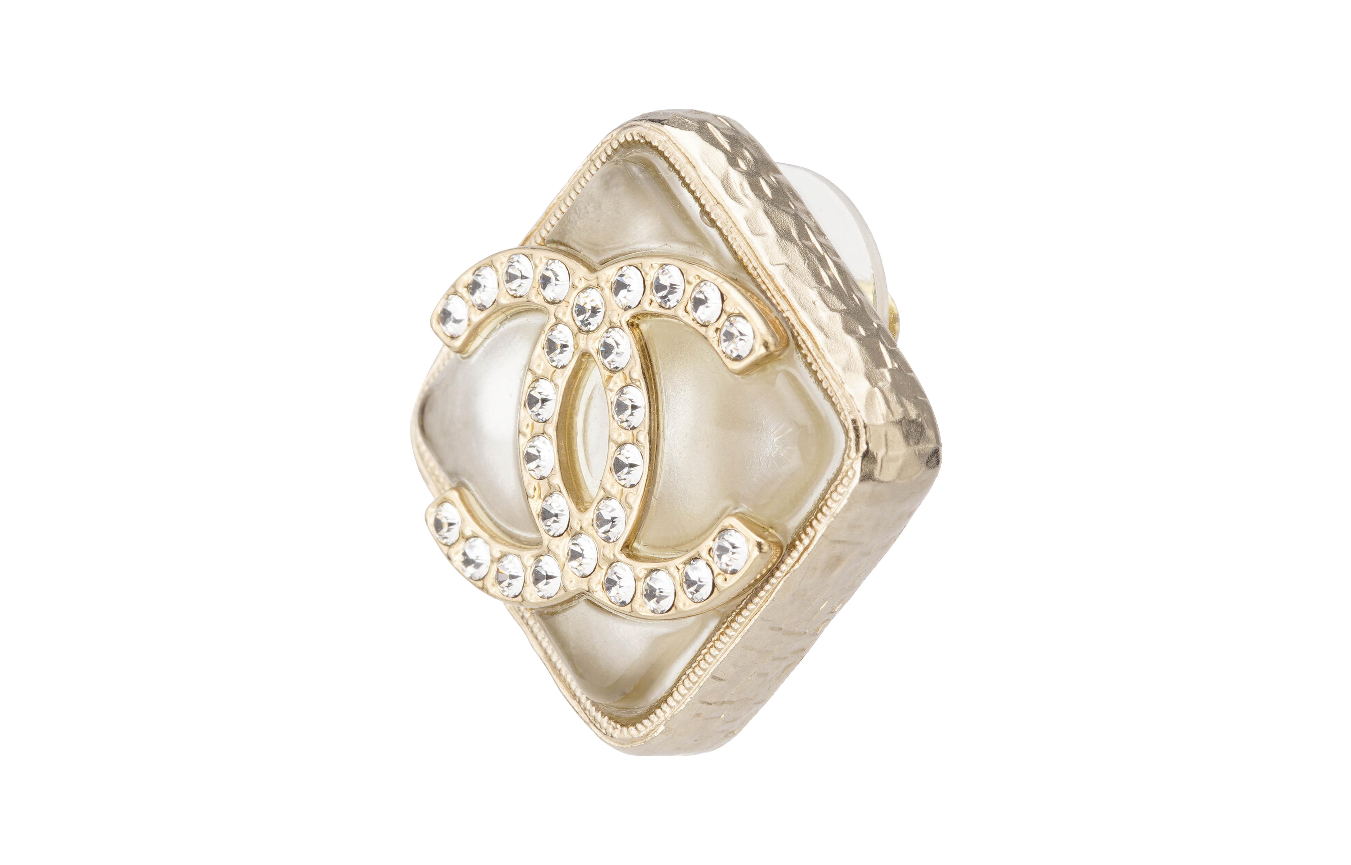 (Women) CHANEL Glaze Stud Fashion Earrings  Pearl White/Gold AB8403-B08242-NI454 圖 3