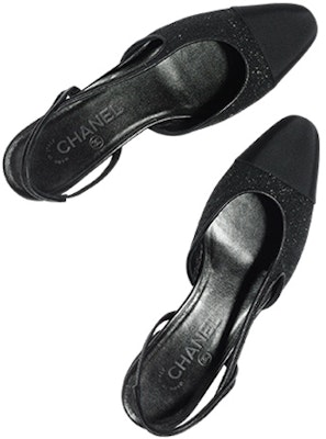 (Women) Chanel Glitter 20mm Slingbacks Black Grosgrain G31319-Y56445-94305 Shop (Women) Chanel Glitter 20mm Slingbacks Black Grosgrain G31319-Y56445-94305