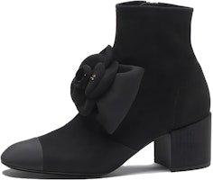 (Women) Chanel Goat Leather Round Toe Slip-On Boots 'Black' G45310-B14598-94305 (Women) Chanel Goat Leather Round Toe Slip-On Boots 'Black' G45310-B14598-94305