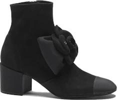 Order (W) Chanel Ziegenleder Rundzehen Slip-On Stiefel ''Schwarz'' G45310-B14598-94305