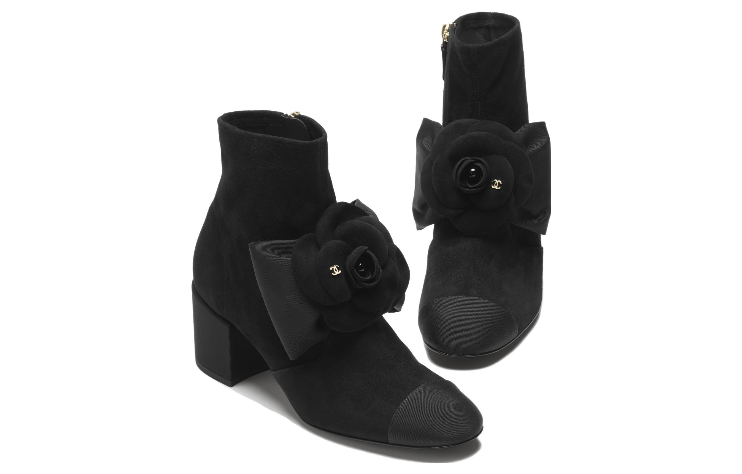 Lookbook (W) 샤넬 블랙 염소가죽 슬립온 부츠 G45310-B14598-94305