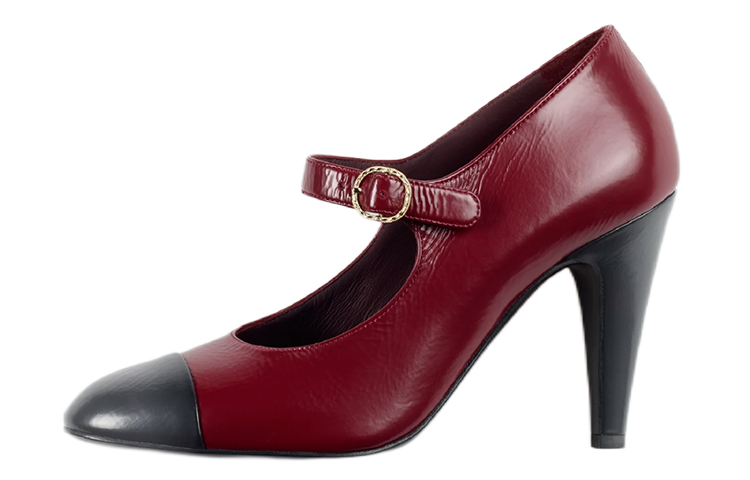 (Women) Chanel Goat Skin High Heels 'Burgundy' G39110-X56612-K4477