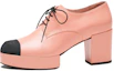 Buy (W) Chanel Ziegenleder Rundzehen Schnürschuh Chunky Absatz ''Pink'' G45262-B14527-NS372