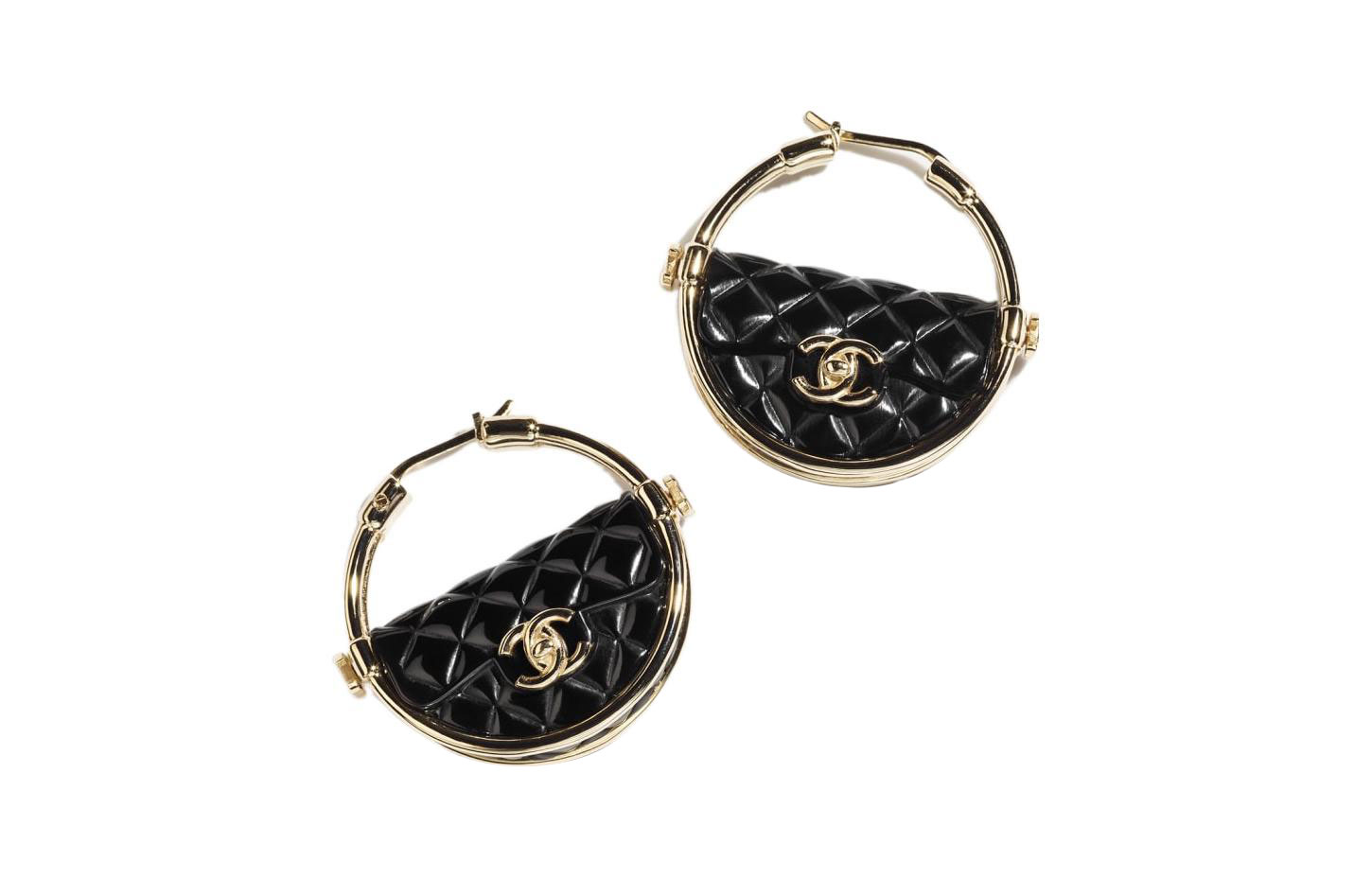 Lookbook (W) Anting CHANEL Emas/Hitam Trendy Stylish 23C AB9850B09915 NL694UNI 23C  AB9850B09915 NL694UNI