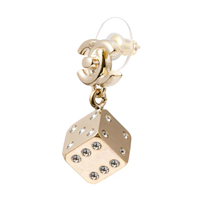 (Women) CHANEL Gold Double C Dice Pendant Necklace for Women AB5930-B05184-NB603