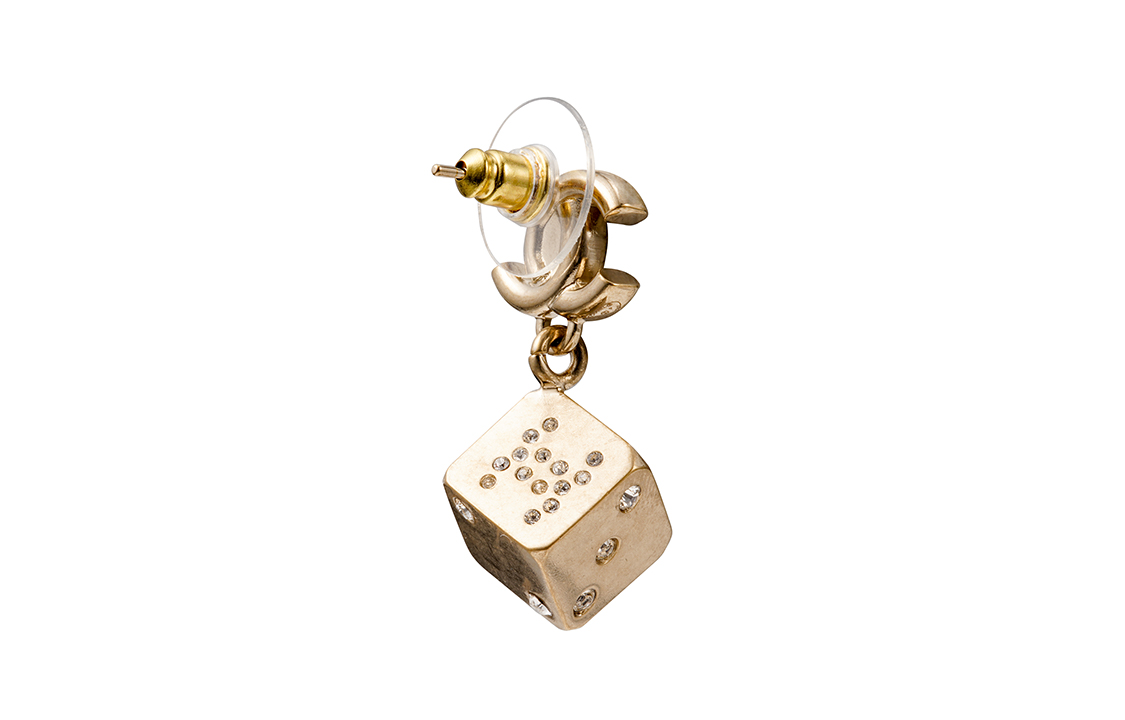 (Women) CHANEL Gold Double C Dice Pendant Necklace for Women AB5930-B05184-NB603 圖 4