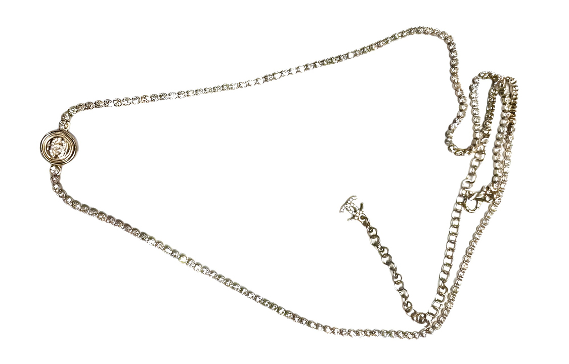 Lookbook (W) 香奈兒 金色雙C水鑽硬幣腰鍊 女款 AB6279-B05696-NC476