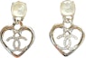 Order (Women) CHANEL Gold Fashion Logo Heart Pendant Earrings for Women. ABA100B10034NM080