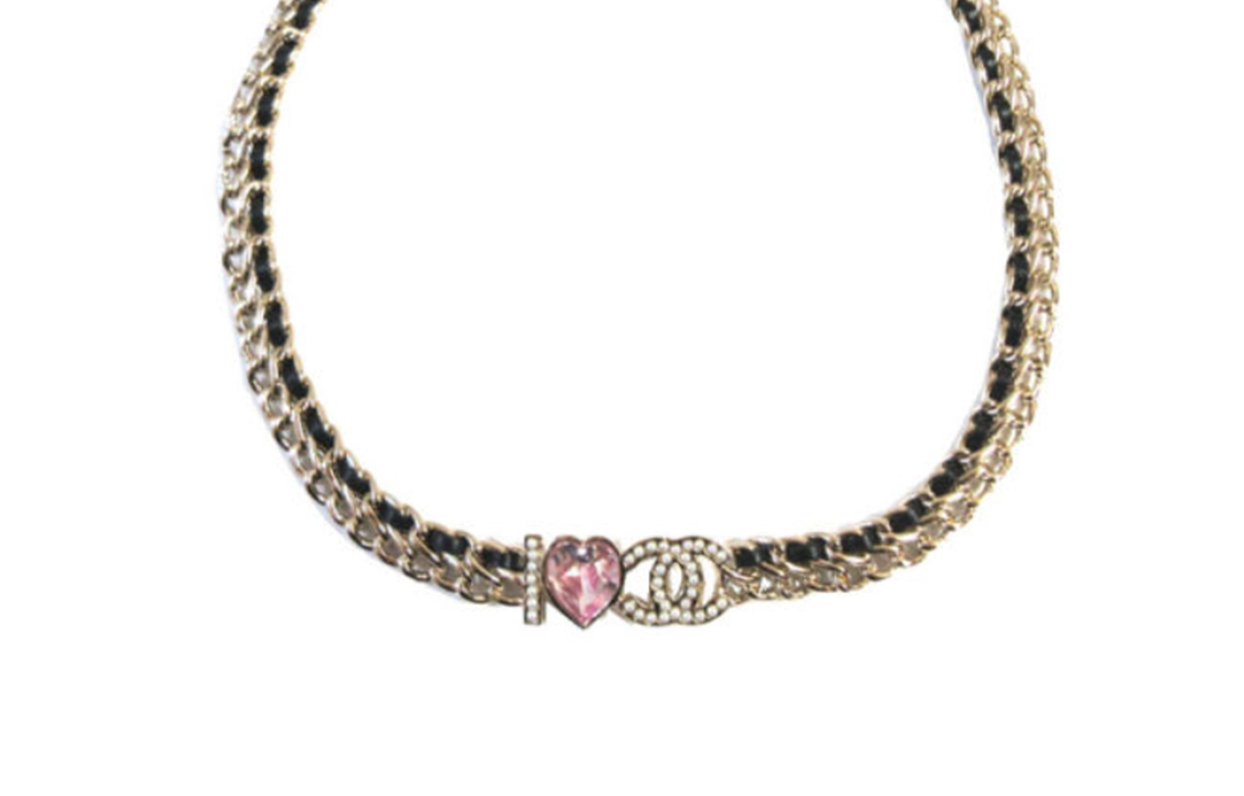 (Women) CHANEL Gold Heart-shaped Logo Pendant Necklace for Women AB8631B08569 圖 2