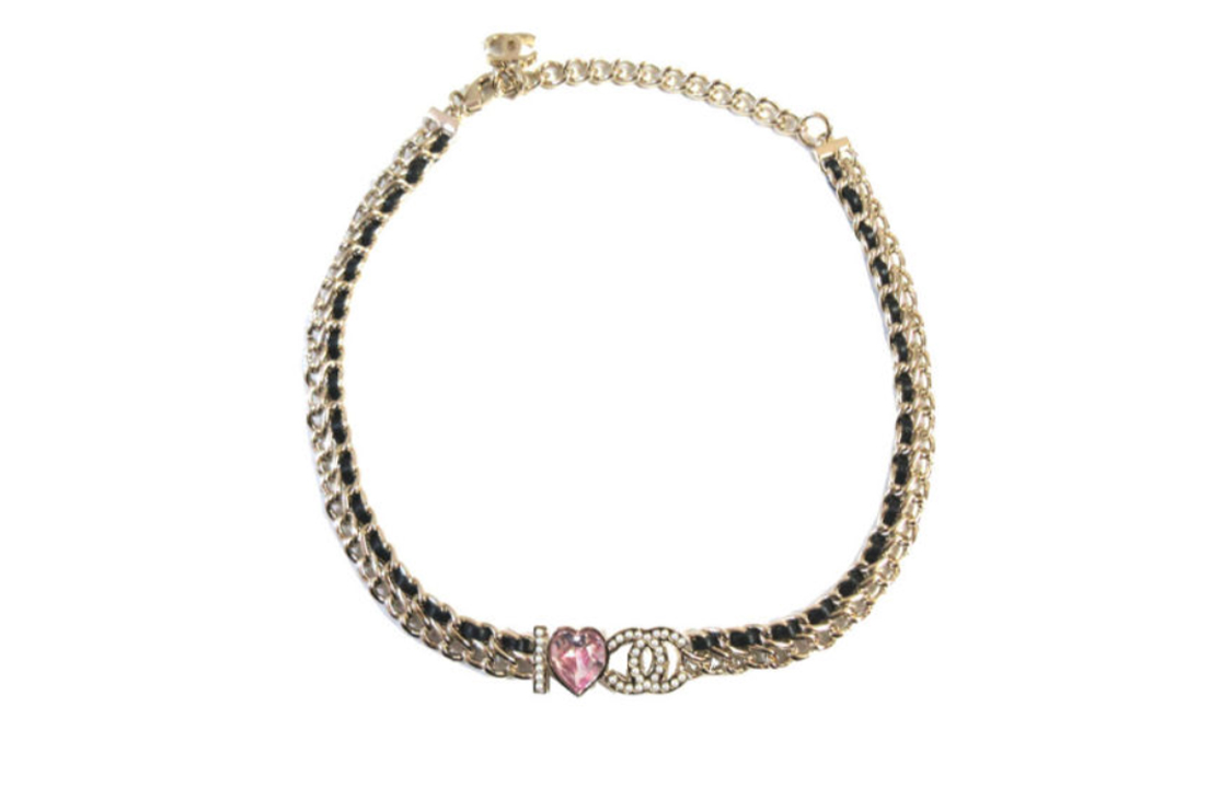 (Women) CHANEL Gold Heart-shaped Logo Pendant Necklace for Women AB8631B08569 圖 3