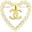 Order (W) シャネル ゴールド ハート ロゴ ブローチ レディース - 2023年早春コレクション. AB9916-B09972-NM120