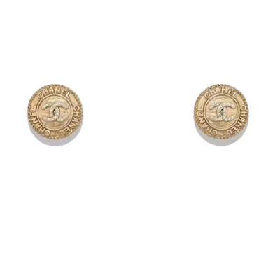 (Women) CHANEL Gold Metal and Crystal Earrings AB6663-B06123-ND152